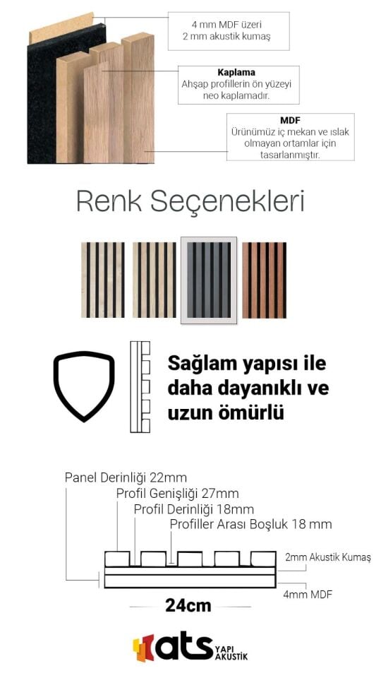 Ahşap Panel Antrasit Gri